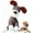Brown, variant on Indestructible Dog Toy, Durable Plush Dog Toys for Aggressive Chewers, Dogs Squeaky Chew Toys for Small Medium Large Dogs Indoor Puppy Teething