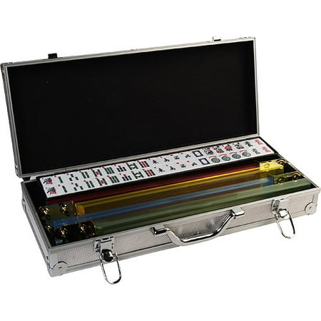 Classic Games Collection Deluxe Mah Jong Set, Aluminum Case