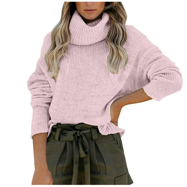 Femmes Surdimensionnés Doux Col Rond Manches Longues Décontracté en Vrac Pull Pull Pull Tops