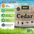 thumbnail image 2 of Double Tree Home and Garden Cedar Granules Mulch | Repels Fleas, Ticks, Ants, and Mosquitos | Rich Cedar Scent | Non Toxic | Pet Safe | 4 Bags (32 lbs), 2 of 6