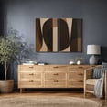 thumbnail image 2 of Canvas Print Geometric Abstract Wall Art Set of 2 Mid-Century Modern Decorative for Living Room Bedroom - 24"x36" x 2, 2 of 8