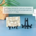 thumbnail image 2 of 3" Black 12pcs/set Plastic Easels Plate Display Stands Picture Frame Stand Holder, 2 of 5