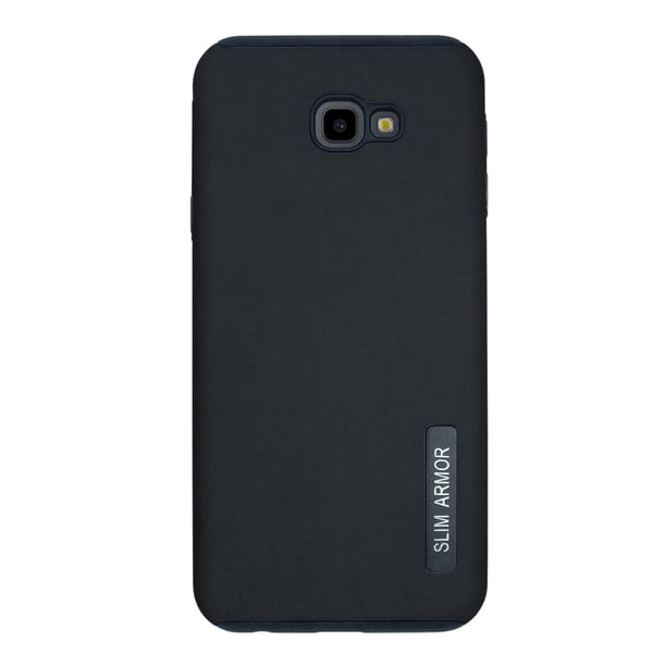 Funda new case doble capa mas vidrio templado para Samsung galaxy J4 plus Negro Atti New Case