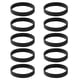 thumbnail image 2 of 10pcs de Caucho de Silicona en Blanco Elástico Adultos Fiesta Negro SM SunniMix Pulsera de silicona, 2 of 8