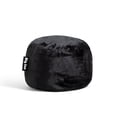 thumbnail image 3 of Big Joe Fuf Small Foam Filled Bean Bag Chair, Black Plush, Soft Polyester, 2 feet, 3 of 8