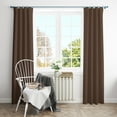 thumbnail image 5 of Deconovo Energy Saving Blackout Curtains 63 inches Long, Rod Pocket Thermal Insulated Curtain Panels, Brown, 52"W x 63"L, 2 Panels, 5 of 10