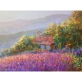 thumbnail image 2 of Obuchovsky, Yury 18x15 Black Ornate Wood Framed with Double Matting Museum Art Print Titled - Morning Light in Provence, 2 of 4