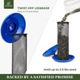 thumbnail image 6 of Kingsyard Metal Mesh Tube Bird Feeder, Squirrel Proof Feeders for Outdoor Hanging, Blue, 6 of 7