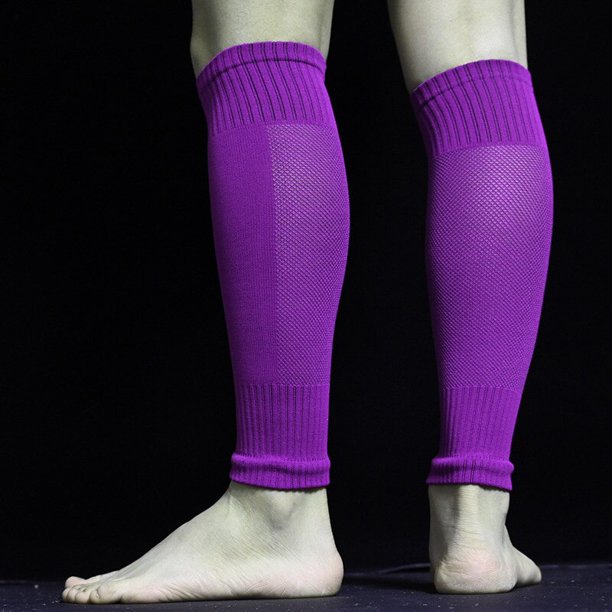 Football Sock Breathable Without Feet Socks Professional Football Shin Guards Fixed Leg Warmers Foot Package To Protect The Calf He Qiyong unisex