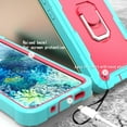 thumbnail image 4 of Dteck Galaxy S20 FE Case, Metal Ring Holder Kickstand Full Body Shockproof Sturdy Bumper Protective Cover for Samsung Galaxy S20 FE 5G 6.5-inch 2020, Mint+Rose, 4 of 7