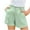 Green, variant on JTSRKL Girls Shorts Kids Summer Button Ruched Elastic Waist Wide Leg Casual Uniform Shorts Short Pants with Pockets Black 6-7 Years