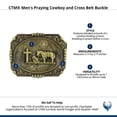 thumbnail image 5 of CTM  Praying Cowboy and Cross Belt Buckle (Men), 5 of 5