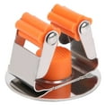 thumbnail image 2 of Soporte organizador de trapeador y escoba de acero inoxidable, autoadhesivo, para montaje en pared, para garaje, cocina y baño, base redonda., 2 of 14