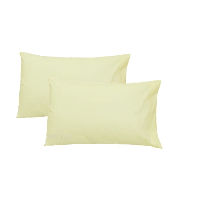 2 Fundas para almohada tamaño King size de algodón Du Vló Funda para almohada