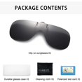 thumbnail image 3 of Gafas de sol polarizadas con clip para hombre y mujer, antirreflejos, UV400, 3 of 5