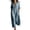 Blue, variant on Women's V Neck Maxi Dress, Elegant Collared Boyfriend Tunic Dress, Solid Color Loose Kaftan Lounge Dress for Travel and Office