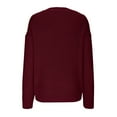 thumbnail image 6 of Sweaters for Women Women Casual Long Sleeve Oversized Loose Knitted Sweater Tops Blouse Oversized Sweaters for Women, 6 of 7