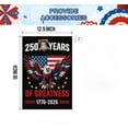 thumbnail image 2 of 250 Years America Double Sided Garden Flag 12.5x18 Inch 250th Anniversary USA Patriotic Banner Weatherproof Yard Banner with Statue of Liberty Design for 1776-2026 Commemorative Decoration, 2 of 9
