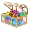 thumbnail image 2 of WORGEOUS 1 Juego de gemas de diamantes de plástico de colores, joyas de gemas falsas, gemas de diamantes acrílicos para manualidades con caja, 2 of 9