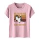 thumbnail image 4 of Moda Mujer Impresión O-cuello Camiseta Manga corta Casual Tee Tops Blusa Fridja  gope601, 4 of 5