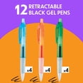 thumbnail image 4 of Bolígrafos de gel BIC Intensity Clic, negros, punta media, 0,7 mm, paquete de 12, 4 of 6