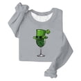 thumbnail image 5 of TaTaai Womens St Patricks Day Sweatshirt Long Sleeve Crewneck Casual Loose Fit Pullover Top Celtic Knot Print Holiday Wear Gift, 5 of 5