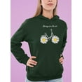 thumbnail image 2 of Daisy Bicycle Spring Air Hoodie Women -Image by Shutterstock, Female Medium, 2 of 4