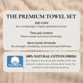 thumbnail image 2 of Great Bay Home Quick Dry Ribbed 2-Pack Extra Large Bath Sheet Set, 35” x 68”, Dune, 2 of 6