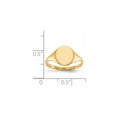 thumbnail image 2 of 10k Solid Yellow Gold 10.0x8.5mm Signet Ring Size 5.50 Ring for Women - 1.3 Grams, 2 of 2