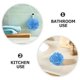 thumbnail image 3 of unbranded 8Ud Toallas Chenille Con Bola Esponjosa Azul Para Colgar En Cocina Y, 3 of 6