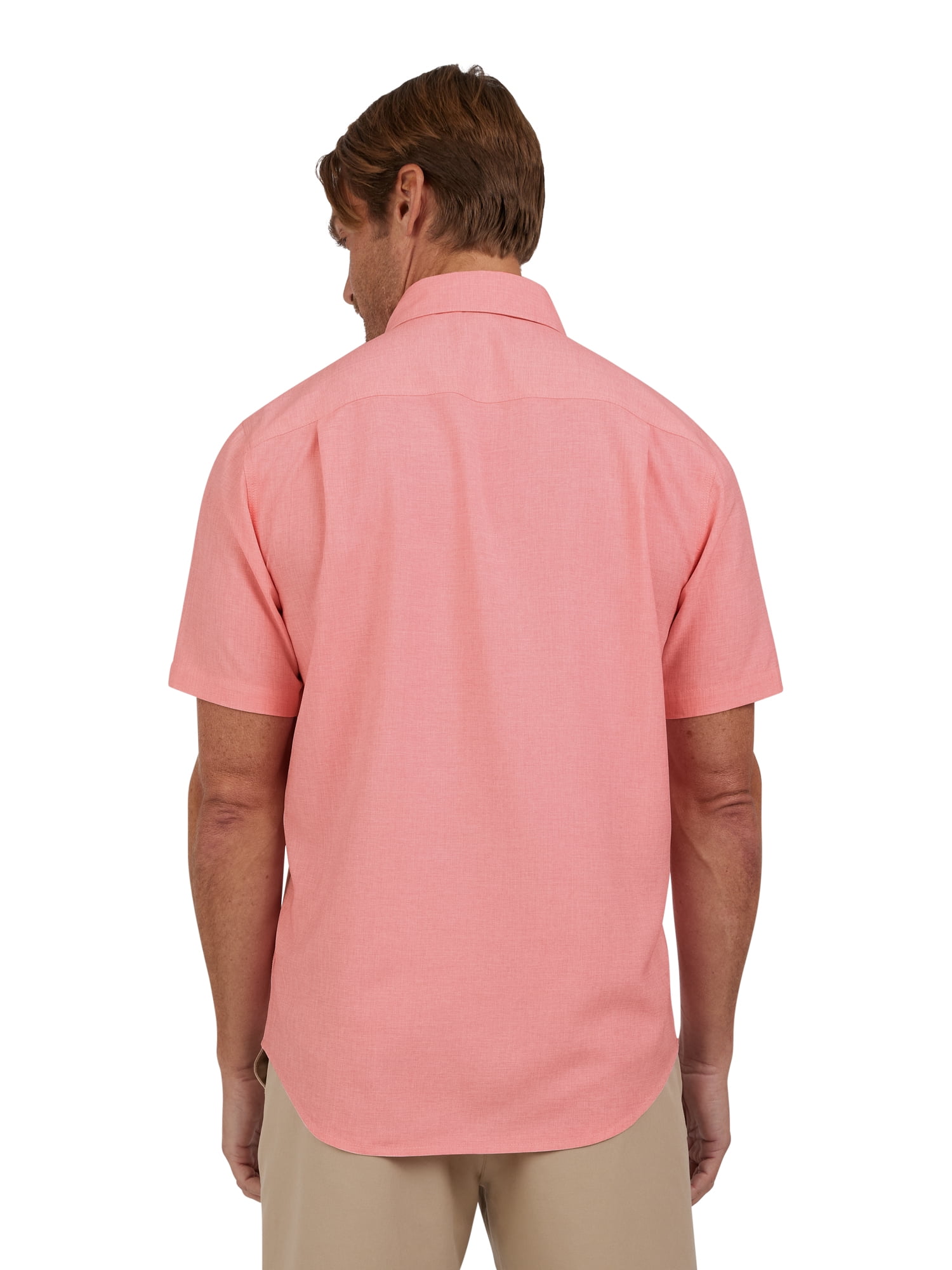 Chaps Men's and Big Men's Short Sleeve Everyday Performance Chambray Shirt, Sizes S-3XL