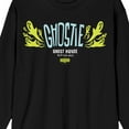 thumbnail image 2 of Beetlejuice Beetlejuice Ghostie Ghost House Adult Black Crew Neck Long Sleeve Tee-3XL, 2 of 7