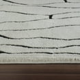 thumbnail image 2 of 7' X 10' Cream and Black Abstract Distressed Area Rug, 2 of 11