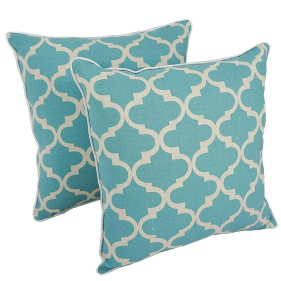 Blazing Needles 18-inch Corded Throw Pillows with Inserts (Set of 2)