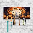 thumbnail image 2 of Mummy Manx Happy Halloween with Pumpkins Bats Spooky Fun Wood Key Holder Cat Lover Kitten Owner Gifts Wall-mounted Key Rack Home Decor - 00019, 2 of 5