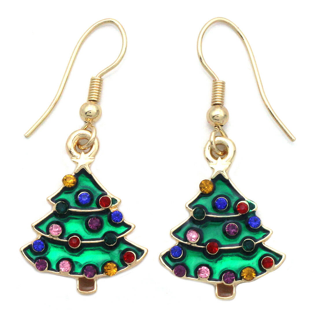 Christmas Tree Pendant Christmas Decoration Ornament Jewellery Earrings Necklace 