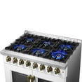 thumbnail image 4 of Forno Galiano 36-inch Freestanding French Door Dual Fuel Range White, 4 of 5