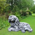thumbnail image 4 of Spaniel Perro Estatuilla Escultura Jardín Estatuas Adornos Decorativo Resina Semejanza Mascotas Acostado para Patio Césped Paisaje Patio shamjiam Estatuilla al aire libre, 4 of 7