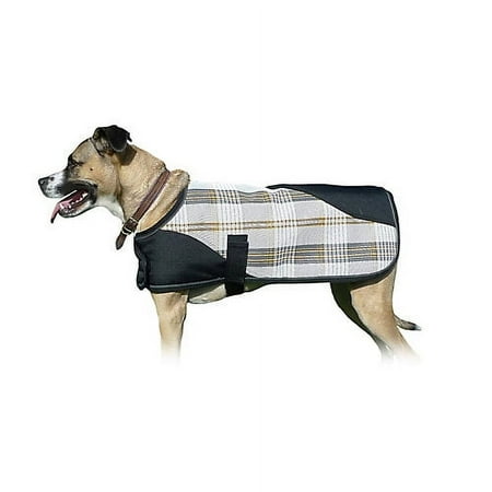 UPC: 0789088069306 | Kensington Plaid Dog Coat XS Citrus Slate