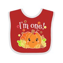 Inktastic I'm One Pumpkin Birthday Autumn Boys or Girls Baby Bib