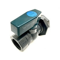 Van Enterprises Rain Barrel Garden Spigot Kit - 1" PVC Ball Valve Hose Bibb with Bulkhead Fitting Adapter