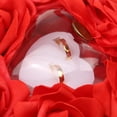 thumbnail image 4 of De Imitación en apariencia De Bowknot Novia Flor Almohada Encaje Boda Decoración rojo, 4 of 7