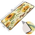 thumbnail image 3 of Coolnut Sunflower Butterfly Non-Slip Runner Rug Area Rug Washable Rectangle Rug for Bedroom Living Room Bathroom Hallways 72x24 Inches#72 Home Decor, 3 of 7