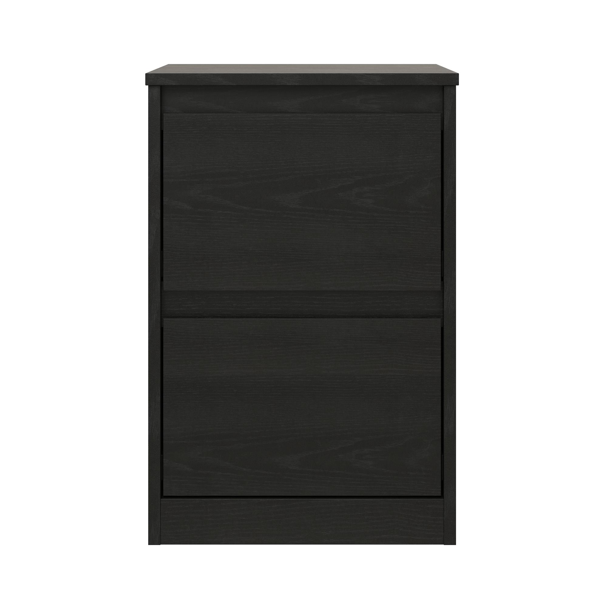 Mainstays Westlake Nightstand Black Oak Walmart Com Walmart Com