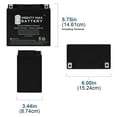 thumbnail image 2 of YTX14-BS Replacement Battery for Yuasa YTX14-BS - 4 Pack, 2 of 6
