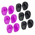 thumbnail image 2 of Miangastore Cache-Oreilles Ronds Noirs 6 Paires 3.1X2.2X0.8In, 2 of 8