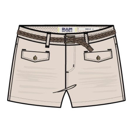 

KIDPIK Girls Belted Short Size: 2 - 3