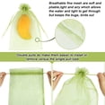 thumbnail image 4 of 100 Uds bolsas de protección de frutas 8x12 pulgadas, bolsas de cubierta de red verde protectores de frutas de malla con cordón barrera de plagas para uvas Mango, 4 of 5