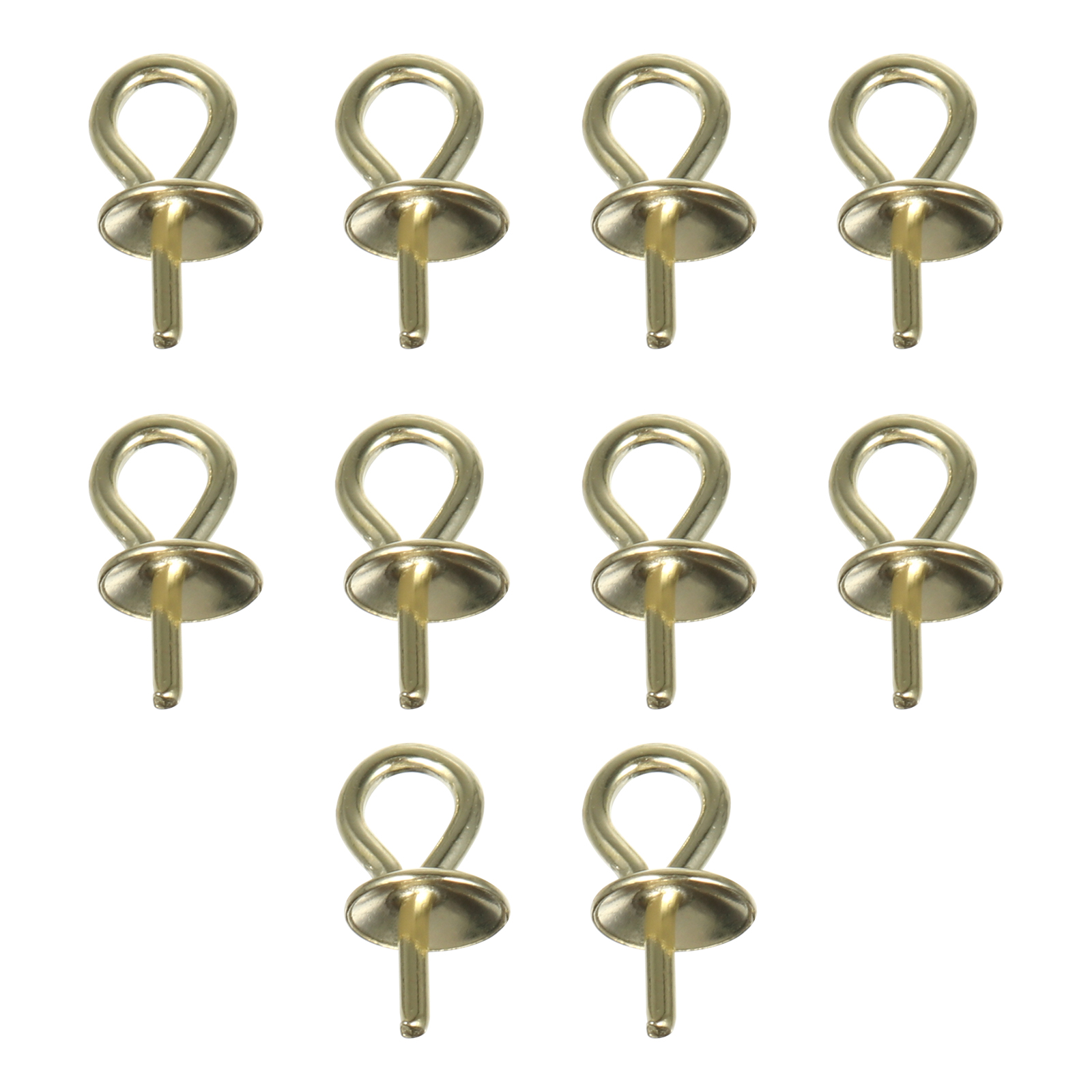 Tray Silver Eye Screw Pendants Decorative Pin Mini Jewelry Eyes Screws