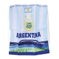 thumbnail image 1 of Bolsa de tela con cordón para fútbol, plegable, impermeable, con bolsillo para guardar artículos de fútbol para la ceremonia conmemorativa de la Copa del Mundo de Argentina., 1 of 14